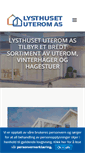 Mobile Screenshot of lysthuset-uterom.no